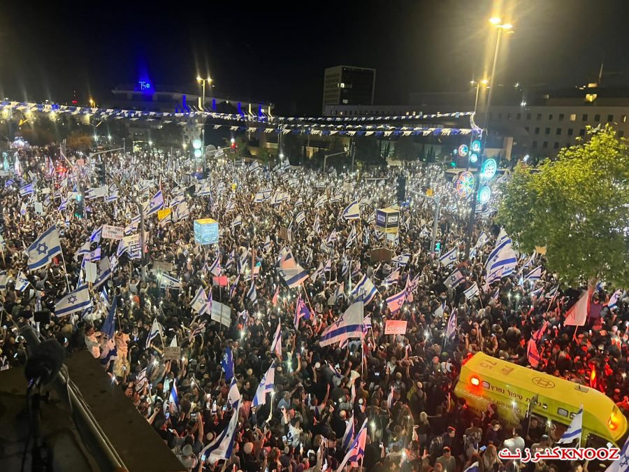 الالاف يتظاهرون دعما لحكومة نتنياهو